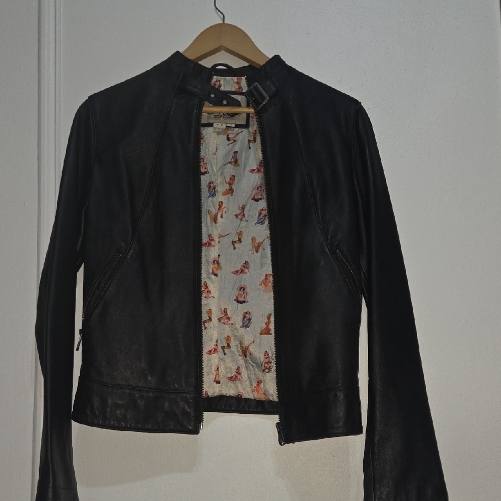 Black Women's Leather Jacket